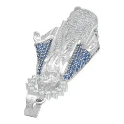 Dije Virgencita Milagrosa Plata .925 con Zirconias Finas - Imagen 5