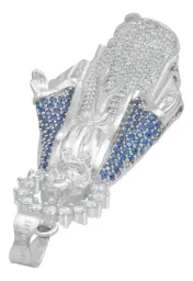 Dije Virgencita Milagrosa Plata .925 con Zirconias Finas - Imagen 5