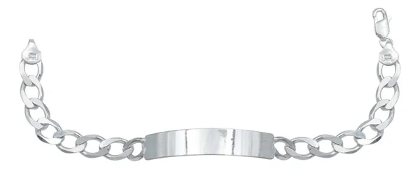 Esclava de plata .925 cubana barbada gruesa hombre 7mm — Joyaris