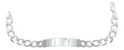 Esclava Plata 925 Cubana Barbada Gruesa para Hombre - Imagen 1