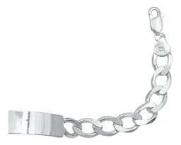 Esclava Plata 925 Cubana Barbada Gruesa para Hombre - Imagen 3