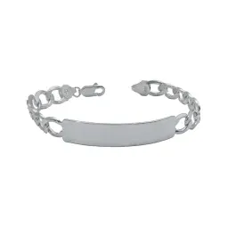 Esclava Plata 925 Cubana Barbada Gruesa para Hombre - Imagen 4