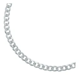 Esclava Cubana Diamantada Plata .925 20.5cm - Imagen 3