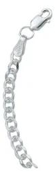 Esclava Cubana Diamantada Plata .925 20.5cm - Imagen 4