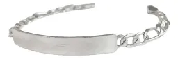 Esclava Pulsera Plata .925 Cubana Diamantada para Hombre 21.5 cm - Imagen 5