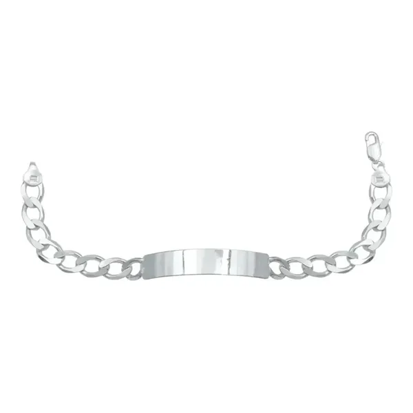 Pulsera Esclava Plata .925 Diseño Cubana Barbada Gruesa Hombre - Imagen 1