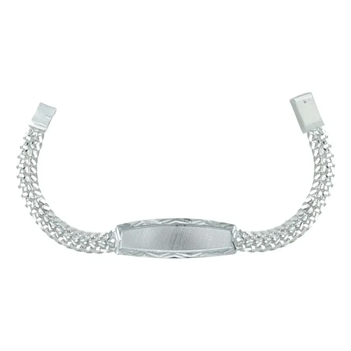 Esclava de plata .925 unisex broche caja ajustable — Joyaris
