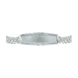 Esclava Doble Cubana Placa Plata .925 19cm - Imagen 2