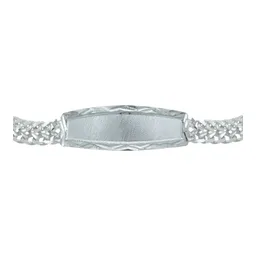 Esclava Doble Cubana Placa Plata .925 21cm - Imagen 2