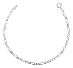 Esclava Fígaro 3x1 Plata .925 17.5cm - Imagen 1