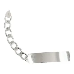 Esclava Hombre Cubana Diamantada 8mm Plata .925 20cm - Imagen 2