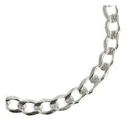 Esclava Plata 925 Hombre Cadena Cubana Diamantada 7mm - Imagen 4