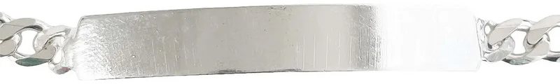 Esclava de Plata 925 Cadena Cubana para Hombre con Placa Lisa - Imagen 4