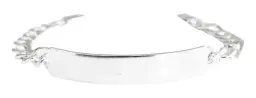 Esclava Plata 925 Eslabón Diamantado con Placa para Hombre - Imagen 3