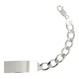 Esclava Plata 925 Cadena Cubana Diamantada Hombre - Imagen 3
