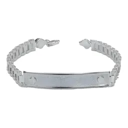 Esclava Plata 925 Hombre Placa Lisa 8mm - Imagen 1