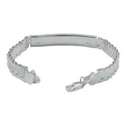 Esclava Plata 925 Hombre Placa Lisa 8mm - Imagen 3