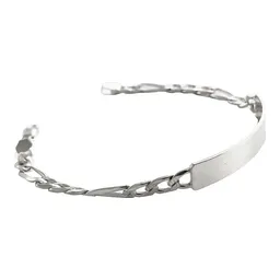 Esclava Pulsera Plata .925 Cubana Diamantada para Hombre 21.5 cm - Imagen 6