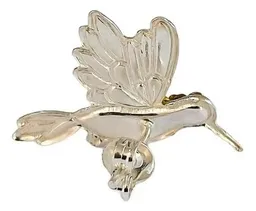 Conjunto Colibrí Plata .925 con Baño de Oro con Zirconia - Imagen 4