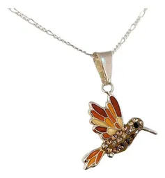 Conjunto Colibrí Plata .925 con Baño de Oro con Zirconia - Imagen 8