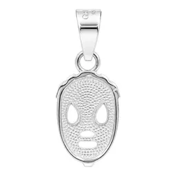 Dije Máscara de Luchador de Plata .925 Acabado Pulido 30 mm - Imagen 4