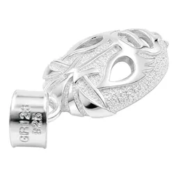 Dije Máscara de Luchador de Plata .925 Acabado Pulido 30 mm - Imagen 5