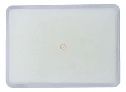 Piercing Nariz Oro 10k Zirconia Blanca Curva Stud - Imagen 4