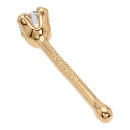 Piercing Nariz Recto con Zirconia Oro 10k - Imagen 2
