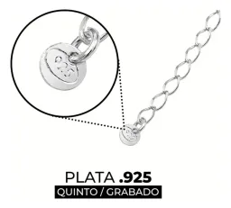 Pulsera Plata Ley .925 Nudos de Bruja Engarzados Ajustable - Imagen 3