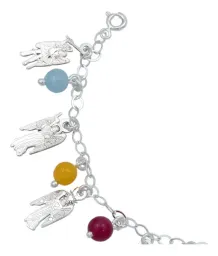 Pulsera Plata 925 Arcángeles y Chakras Ajustable Protección Espiritual - Imagen 3