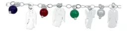 Pulsera Plata 925 Arcángeles y Chakras Ajustable Protección Espiritual - Imagen 5