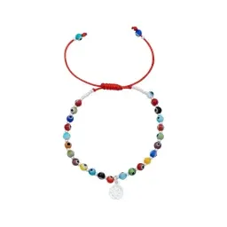 Pulsera Plata 925 Ajustable Diseño San Benito Ojo Turco Protección - Imagen 3