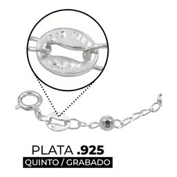 Pulsera Plata Ley .925 Ajustable Nudo de Bruja Esmaltado - Imagen 3