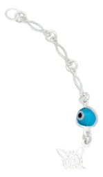 Pulsera Plata 925 Nudo Bruja Ojo Turco Multicolor Ajustable - Imagen 5