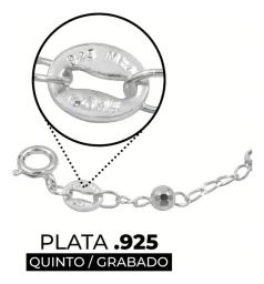 Pulsera Plata Ley .925 Ajustable Nudo de Bruja Esmaltado - Imagen 3