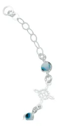 Pulsera de Plata 925 Nudo de Bruja Triqueta Ojo Turco Ajustable - Imagen 5
