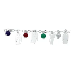 Pulsera Plata 925 Arcángeles y Chakras Ajustable Protección Espiritual - Imagen 5