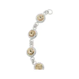 Pulsera Plata 925 Baño Oro Amarillo con Zirconias Luminosas 19cm - Imagen 4