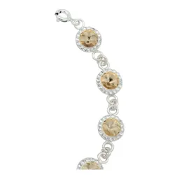 Pulsera Plata 925 Baño Oro Amarillo con Zirconias Luminosas 19cm - Imagen 5