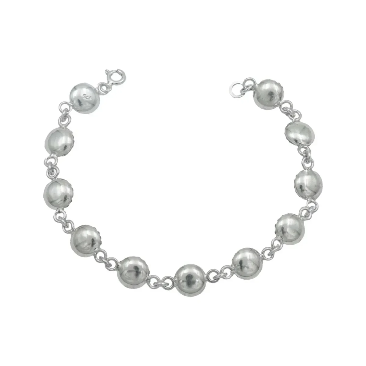 Pulsera Plata 925 Baño Oro Amarillo con Zirconias Luminosas 19cm - Imagen 6