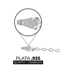 Pulsera Plata 925 Barbada Tres Tréboles Facetados - Imagen 3