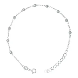 Pulsera Plata 925 Bola Diamantada Ajustable - Imagen 1