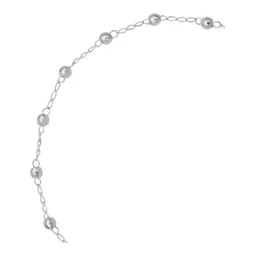 Pulsera Plata 925 Bola Diamantada Ajustable - Imagen 3