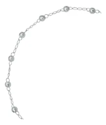Pulsera Plata 925 Bola Diamantada Ajustable - Imagen 3