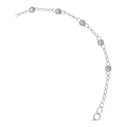 Pulsera Plata 925 Bola Diamantada Ajustable - Imagen 4