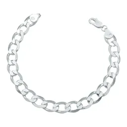 Pulsera Cadena Cubana Plata 925 Gruesa para Hombre 20cm - Imagen 1