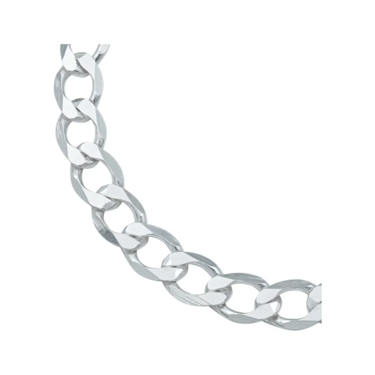 Pulsera Cadena Cubana Plata 925 Gruesa para Hombre 20cm - Imagen 2