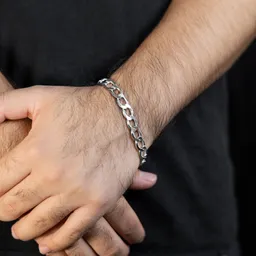 Pulsera Plata 925 Cadena Cubana Gruesa 9mm para Hombre - Imagen 2