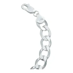 Pulsera Cadena Cubana Plata 925 Gruesa para Hombre 20cm - Imagen 5