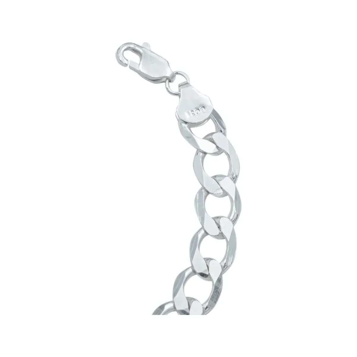 Pulsera Cadena Cubana Plata 925 Gruesa para Hombre 20cm - Imagen 4